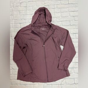 J. Jill Plum Hooded Utility Jacket